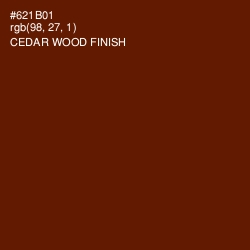 #621B01 - Cedar Wood Finish Color Image